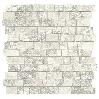 Provenza Unique Travertine Керамогранит 30x30x0.95см, глазурованный, универсальная, цвет: Mosaico Mini Block Ancient White Natural