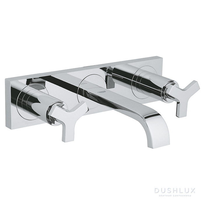 Фото Grohe Allure Смеситель для раковины на 3 отверстия, настенный монтаж, цвет: хром