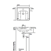 Kerasan Inka Project Раковина INKA 40x40x35.5 см, 1 отв., цвет: белый