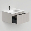 Salini Touch Тумба 60x50x32см., подвесная, с раковиной, 1 ящик, верт. фрез., цвет: Grey