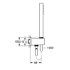 Grohe EPH Cube Душевой гарнитур, настенный, цвет: хром
