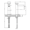 Gessi Origini Смеситель для раковины, 1 отв., цвет: Copper Brushed PVD