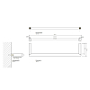 Decor Walther Mikado HTE30 Полотенцедержатель 30см, подвесной, цвет: золото