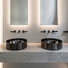 CEA Design AYLA Смеситель для раковины, настенный, прогрессивный, цвет: PVD черный полированный