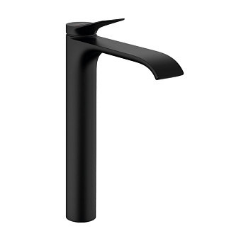 Hansgrohe Vivenis Смеситель для ванны раковины на 1 отверстие, однорычажный, высокий, цвет: черный матовый