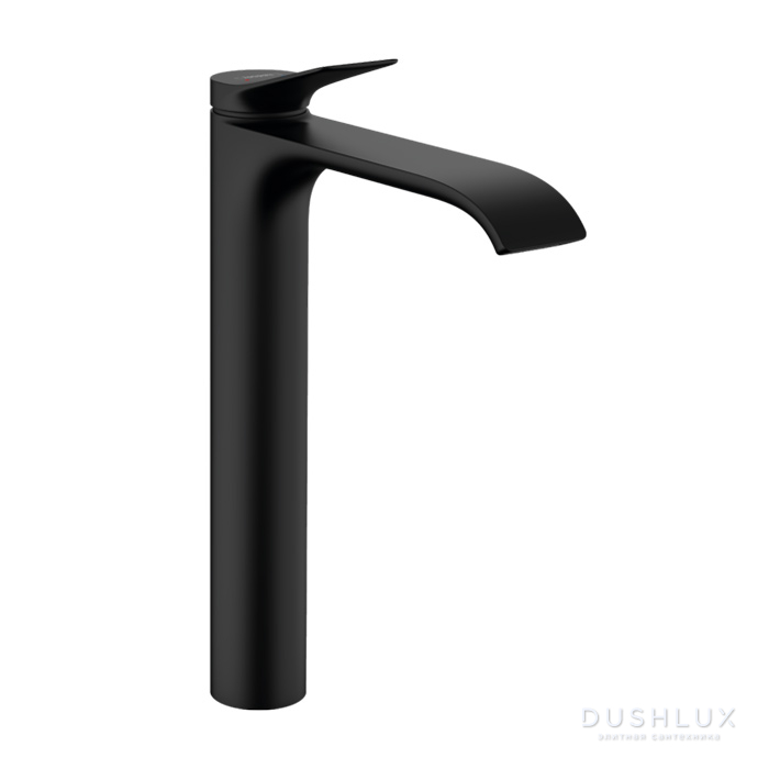 Фото Hansgrohe Vivenis Смеситель для ванны раковины на 1 отверстие, однорычажный, высокий, цвет: черный матовый