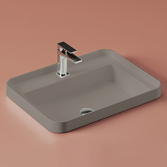 Artceram Fuori Scala Раковина 60х45 см, встраиваемая, 1 отв., цвет: tortora