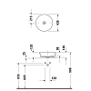 Duravit White Tulip Раковина накладная, D:43см, шлифованная, без перелива., цвет: белый