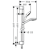 Hansgrohe Croma Select E Multi Душевой набор: штанга 650mm, ручной душ 110, 3jet (SoftRain, IntenseRain, массажная), шланг, цвет: белый/хром