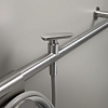 CEA Design HOOK Смеситель для сада 254см, настенный, трубчатый, с запорным вентилем и подсоединением для садового шланга, цвет: нержавеющая сталь
