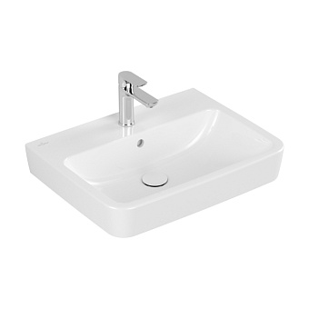 Villeroy&Boch O.novo раковина 60x46x17.5см., 1 отв., подвесная, с переливом, цвет: альпийский белый