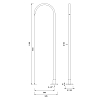 CEA Design FREE IDEAS Излив для раковины 115.5см., напольный, цвет: PVD бронза сатинированная