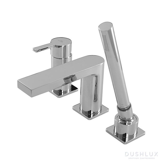 Noken Urban Смеситель на борт ванны на 3 отверстия, цвет: хром ...