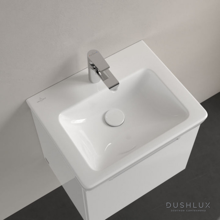 Фото Villeroy&Boch Subway 2.0 Раковина 50х40 см, 1 отв., с переливом, цвет: белый
