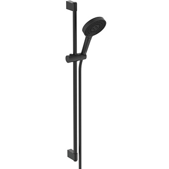Ideal Standard Solos Душевой гарнитур со штангой 90cм., Металлическая штанга и держатель ручного, 3-функциональный (Rain, Silkrain, Active) ручной душ, шланг 175см, цвет: черный матовый