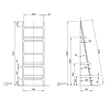 Decor Walther Stone HTLA Полотенцедержатель 180x60см, напольный, цвет: белый