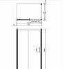 Burlington Britton Дверь раздвижная с боковым экраном 120x80см., цвет: хром