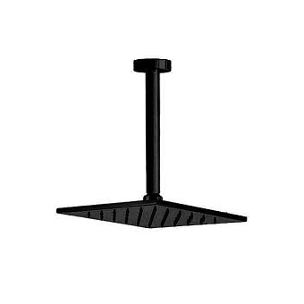 Webert Shower Set Верхний душ 20x20см, потолочный, латунь, цвет: черный