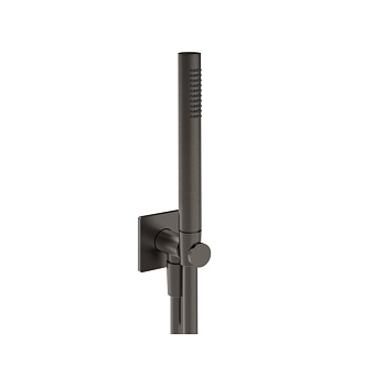 Gessi Inverso Душевой комплект: вывод воды, ручной душ, шланг 150см., цвет: Black Metal Br. PVD