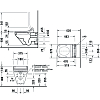 Duravit DuraStyle Унитаз 62x37см., подвесной, Sensowash, с креплением, цвет: белый