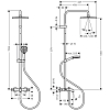 Hansgrohe Vernis Shape Душевая система, 1jet, цвет: черный матовый