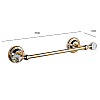 TW Crystal 014, полотенцедержатель 35,5 см, подвесной монтаж, цвет: золото с кристаллом swarovski