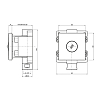 Almar Spin Square Форсунка встраиваемая, вращающаяся, цвет: хром