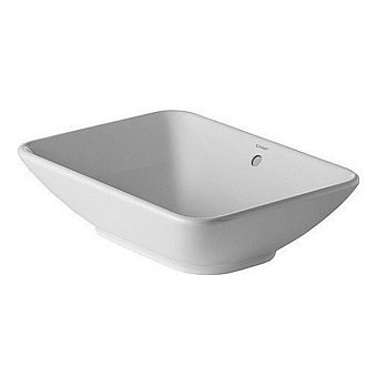 Duravit Starck 3 Раковина 55x42см., накладная, без отв., с переливом, с креплениями, цвет: белый