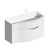 Kerama Marazzi Riva Тумба 100см., подвесная, с раковиной, правая, цвет: белый матовый
