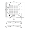 Carlo Frattini Wellness Верхний душ Harmonia 95x95см, встраиваемый, 3 режима: дождь, 8 форсунок, 2 каскада; Bluetooth,хромотерапия LED, цвет: хром