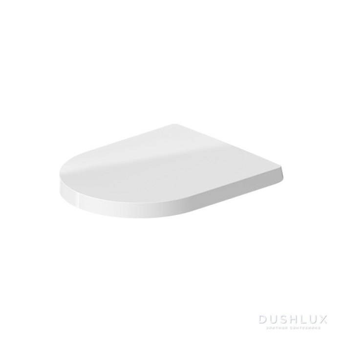 Фото Duravit Me by Starck Сиденье для унитаза, петли: нерж. сталь, с автоматическим опусканием, с микролифтом, цвет: белый