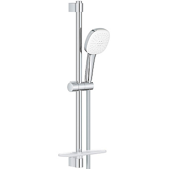 Grohe Tempesta Cube 110 Душевой гарнитур: душевая штанга 60см, шланг 175см и полочка, цвет: хром