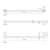 Decor Walther Corner HTE40 Полотенцедержатель 40см, подвесная, цвет: хром