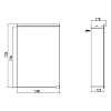 EMCO Pure Зеркальный шкаф 50x72.7см., LED-подсветка, 1 дверь, 2 полки, розетка, без нижней подсветки