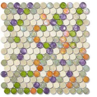 Sicis Colors Мозаика 29.4x27.6см, универсальная, стекло, цвет: tuttifrutti