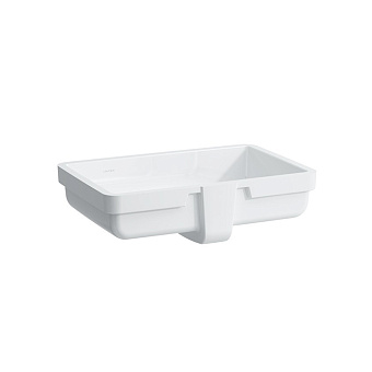 Laufen Living Раковина 49x31x15.5 см, без отв., встраив. снизу, глазурь 2 стор., цвет: белый