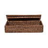 Decor Walther Basket BMD Контейнер 30x16x6см., с крышкой, настольный, цвет: ротанг темный