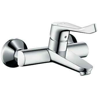 Hansgrohe Focus Care Смеситель для раковины, настенный , излив 180мм, длинная ручка, цвет: хром