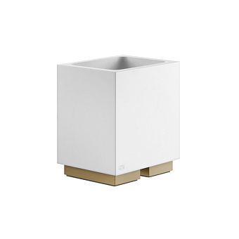Gessi Inverso Accessories Стакан настольный, цвет: белый/Warm Bronze Br PVD