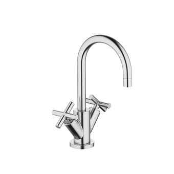 Dornbracht Tara Смеситель для раковины, на 1 отв., с донным клапаном, цвет: Хром сатинированный