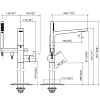Dornbracht CL.1 Смеситель для ванны, напольный, с ручным душем, цвет: Dark Platinum matt