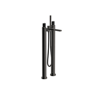 Fantini Venezia In Смеситель для ванны, напольный, излив 215 мм, цвет: Matt Gun Metal PVD