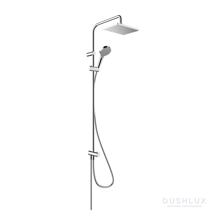 Фото Hansgrohe Vernis Shape Душевая стойка с верхним душем 230 1jet Reno, цвет: хром