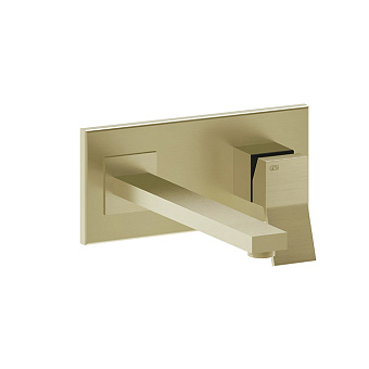 Gessi Rettangolo K Смеситель для раковины, встраиваемый, цвет: Brushed Brass PVD