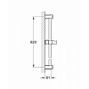 Grohe New Tempesta Rustic Душевая штанга, 60см., цвет: хром