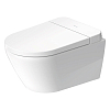 Duravit SensoWash Унитаз подвесной, безободковый, с сиденьем Sensowash, инсталляцией и клавишей, покрытие Hygieneglaze, цвет: белый