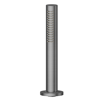 Newform Haka Душевой гарнитур: ручной душ со шлангом, на борт ванны, цвет: PVD brushed gun metal