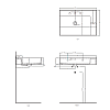 Cielo Enjoy Раковина 70х48х12.5 см, 1 отв., цвет: глянцевый белый