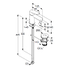 Kludi X1 Смеситель для раковины, 1 отверстие, с донным клапаном, цвет: хром