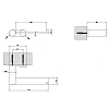 Gessi 316 Настенный держатель для туалетной бумаги, горизонтальная/вертикальная установка, цвет: шлифованная сталь